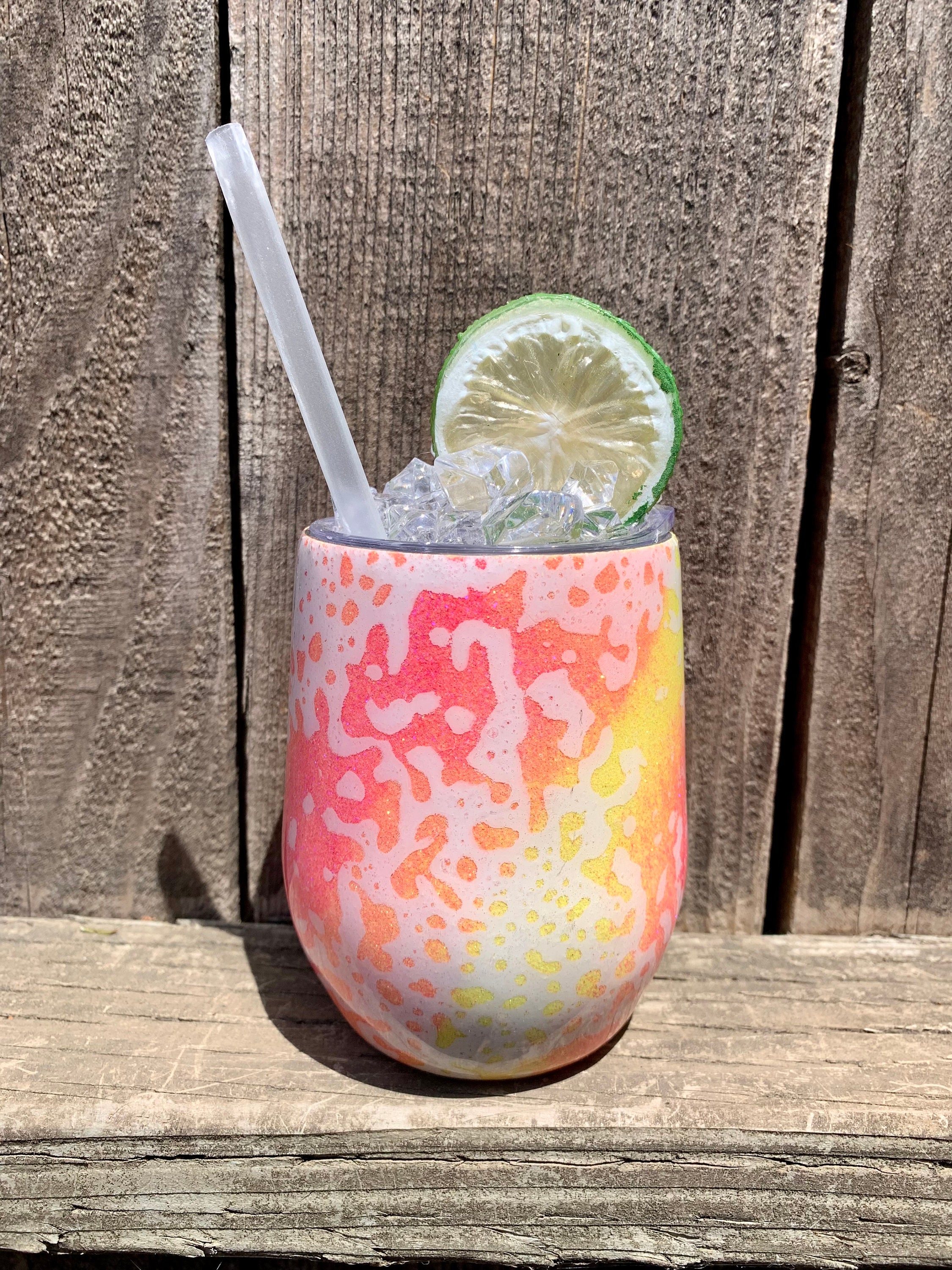 Made to Order Ice Top Power Wash Tumbler Faux Ice and Lemon/ Etsy