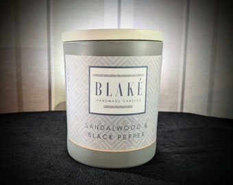 Blake Sandelträ & Svartpeppar Handgjort Sojaljus - 185g