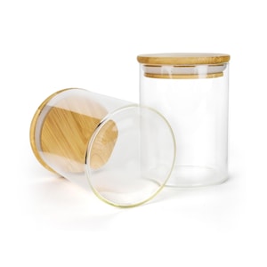 Buy Wholesale China 6oz Spice Jars With Bamboo Airtight Lids And