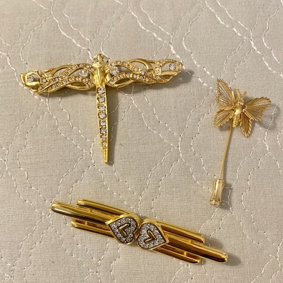Bundle of 3 Vintage Brooches/Pins Etsy