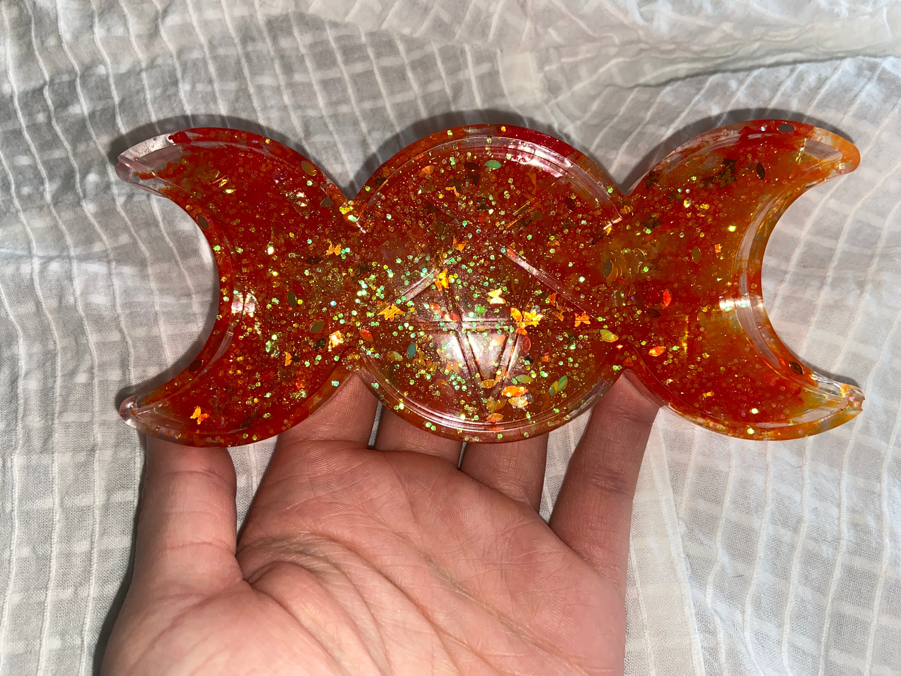 Triple Moon Jewelry Holder Etsy