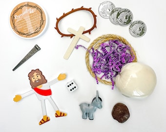 Tiny Resurrection Play Dough Kit; Easter Play Doh Kit; Sensory Play