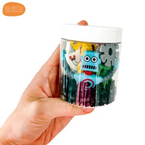 ROBOT Tiny Play Dough Kit; Sensory Kit; Kid&#39;s Gift