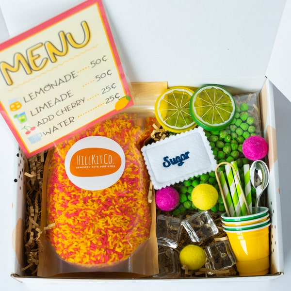 Lemonade Sensory Box; Rice Sensory Kit