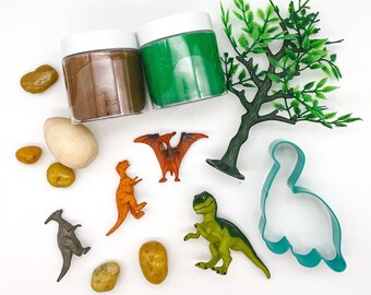 DINOSAUR Play Dough Kit; Dinosaur Sensory Kit; Kid's Gift