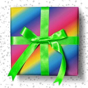 Rainbow Ombré Wrapping Paper | Colourful Present Wrap | Luxury Gift Wrap | Eco Friendly Recyclable Wrapping Paper | Rainbow Theme Party