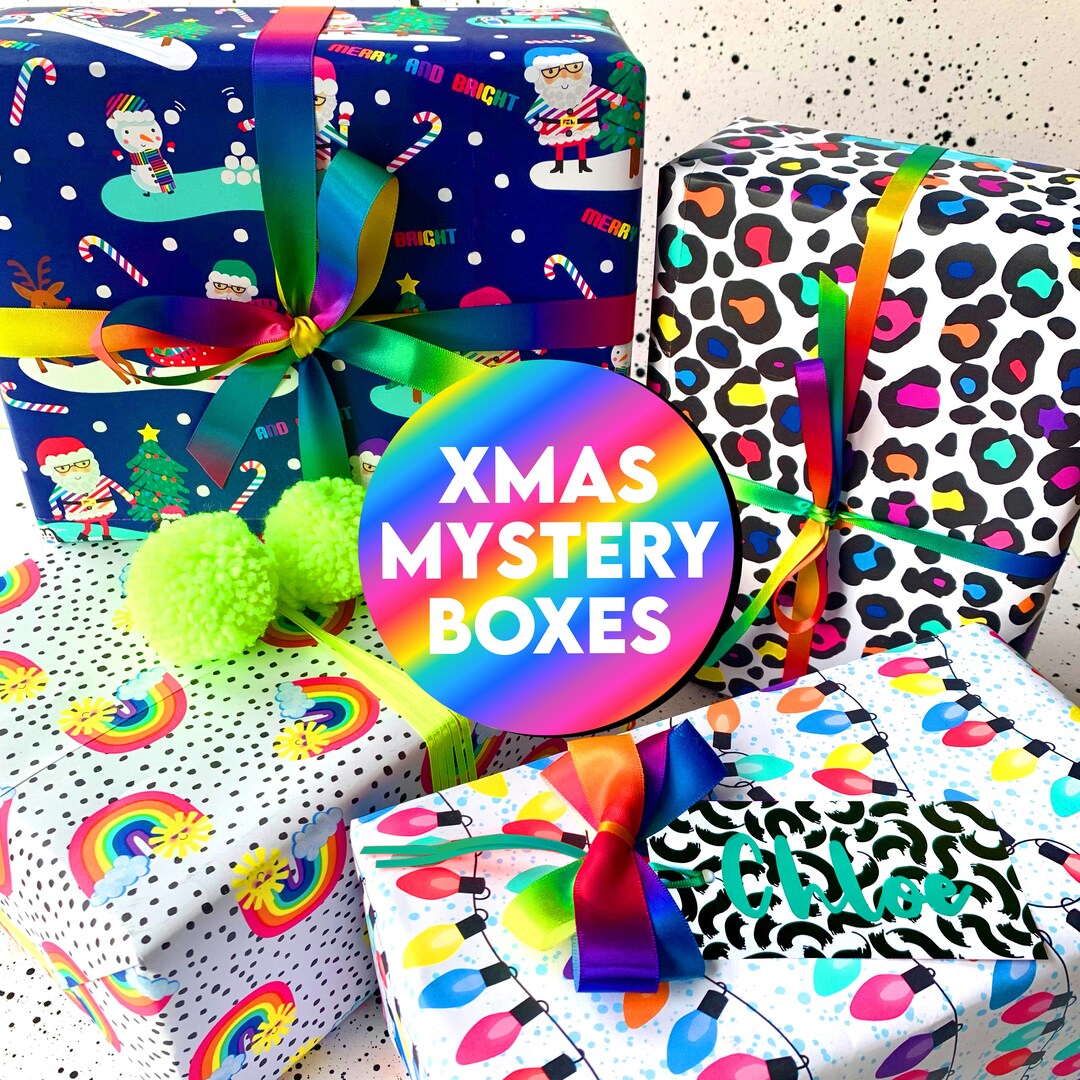 Colourful Christmas Mystery Box Rainbow Lucky Dip Bundle Surprise Gift