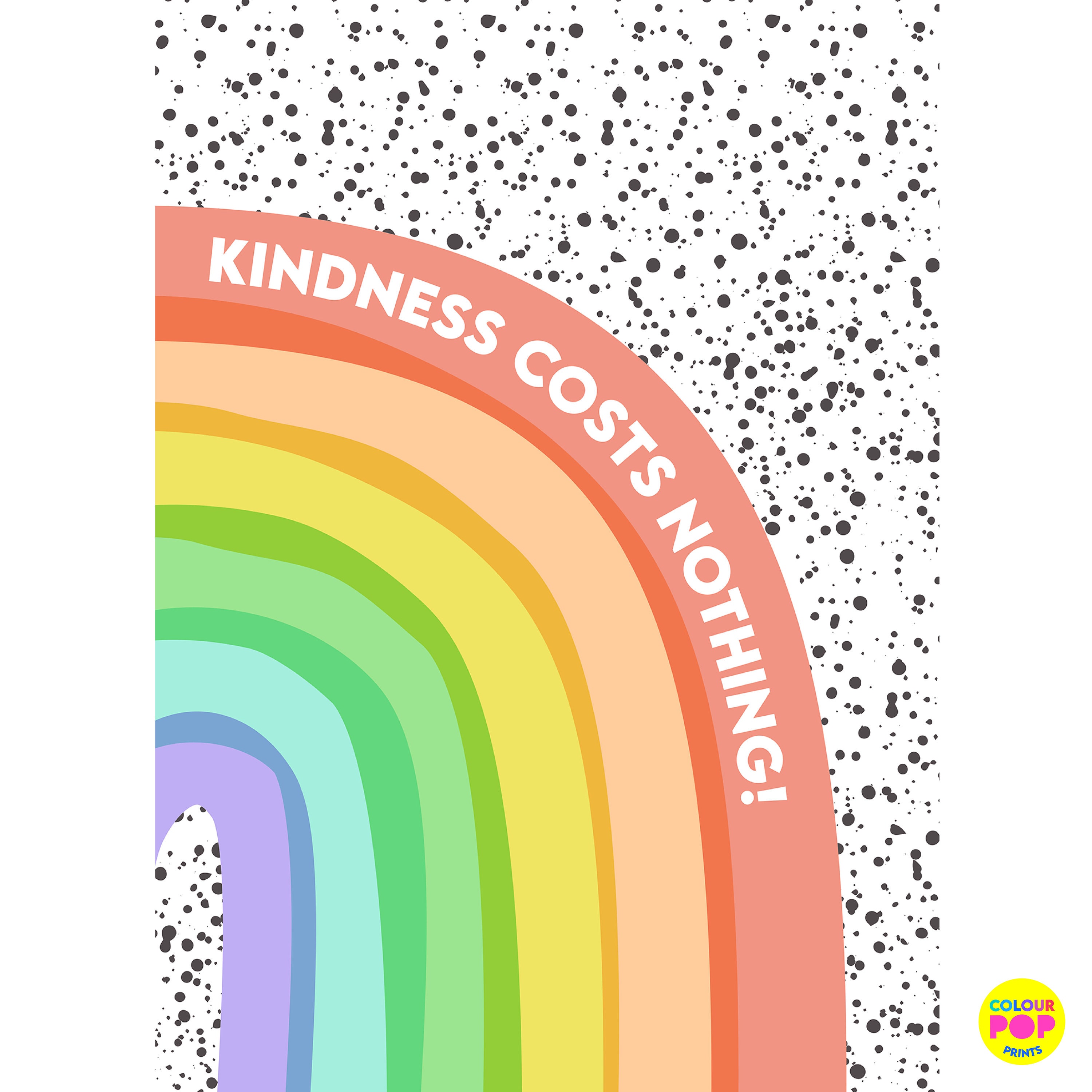 Personalised Quote Rainbow Print Rainbow Slogan Wall Art Etsy UK