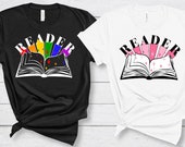 Reader Starburst Tee Reading is Magic Bookish Shirt for Librarian Teacher Tshirt for Bookworm Gift for Reader Friend