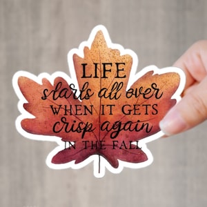 In the Fall Herbst Blessed Reader Bookish Blatt Aufkleber Buch Warenkorb Herbst Bookish Bullet Journal Aufkleber Great Gatsby Zitat F Scott Fitzgerald