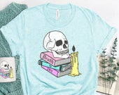 Death By TBR Pastel Goth Bookish Halloween Shirt for Librarian Reader Bookish Tee Unisex Jersey Short Sleeve Tee