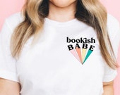 Bookish Babe Cute Retro Tshirt for Reader Chic Nerdy Tee Bookstagram Booktok Bibliophile Funny Bookish Tee Gift for her Reader Friend