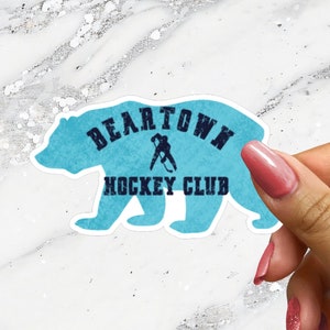Beartown Hockey Club Sticker Bear town Bjornstad Fredrik Backman Bookish Sticker for Hydroflask Bibliophile Gift For Reader Laptop Journal