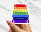 Read Queer Books Sticker for Readers Read Gay Books Pride Month Bookish Sticker for Water Bottle Reader Laptop Sticker