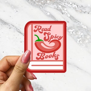 Read Spicy Books Dark Romance Smut Reader Sticker Lady Spicy Lover Dark Romance Books BookTok Bookstagram Chili Pepper Cute Smutty Reader