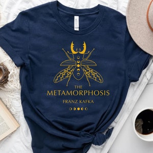 The Metamorphosis Kafka Classic Literature Book Cover Shirt Dark Academia Light Unisex Jersey Short Sleeve Tee