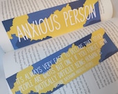 Anxious People Quote Bookmark Librarian Gift Readers Bookstagram Book Club Present Reader Friend Gift Bookworms Under 5 Backman Anxiety