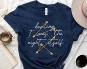 Night Itself Addie La Rue Unisex Invisible Life Darling I Was I Remember You Bookish Shirt for Friend Reader Gift Shirt Stars