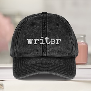 Hats with writing on them on sale