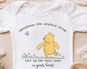 The Smallest Things Baby Bodysuit Book Club Storybook Woodland Bear Baby Shower Reader Writer Author Gift Baby Birth Announcement Funny