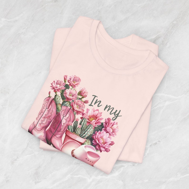 In My Cowboy Romance Era Booktok Bookstagram Shirt Soft Pink