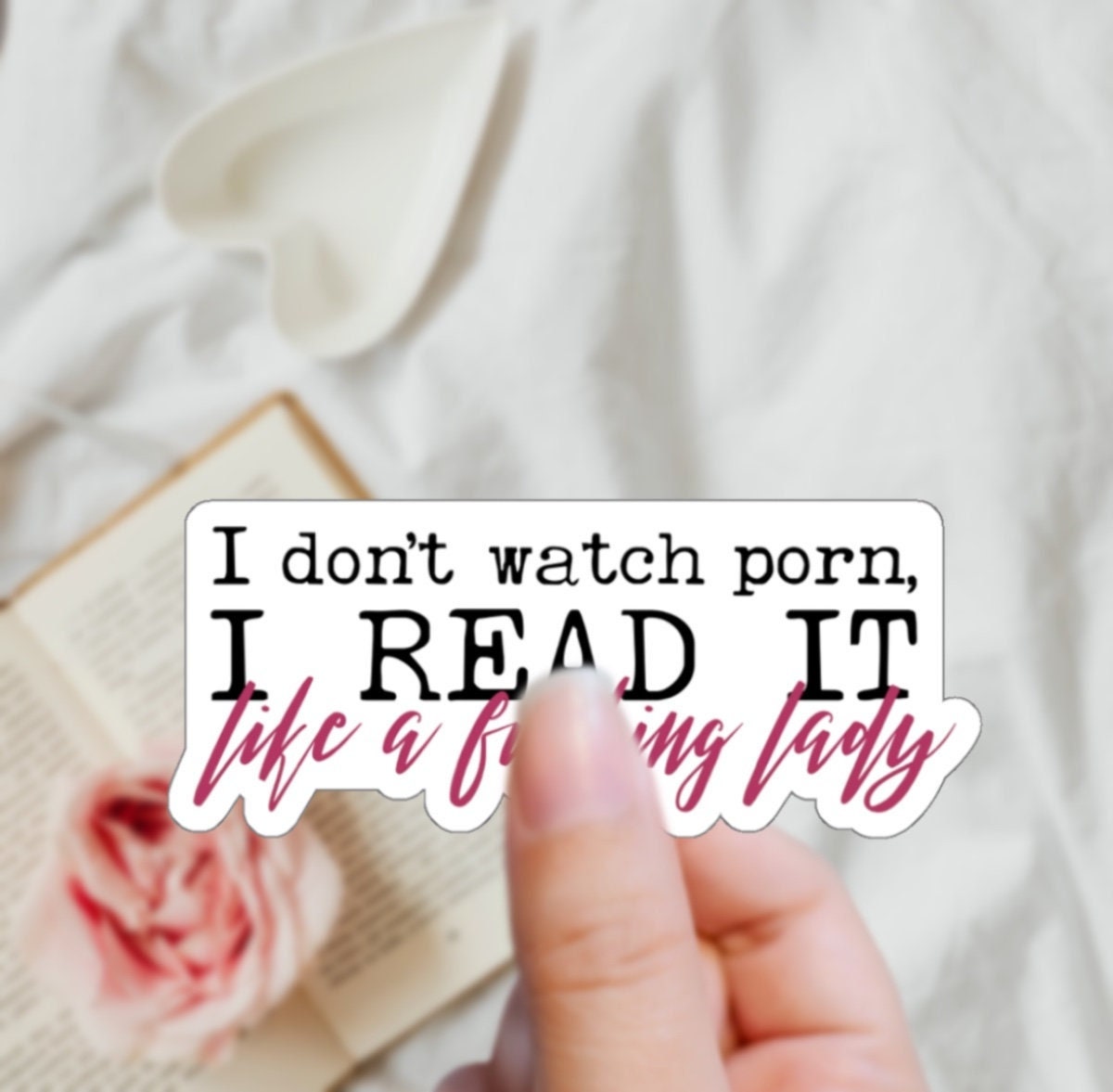 Dark Romance Smut Reader Sticker I Don't Watch Porn I Read - Etsy Canada