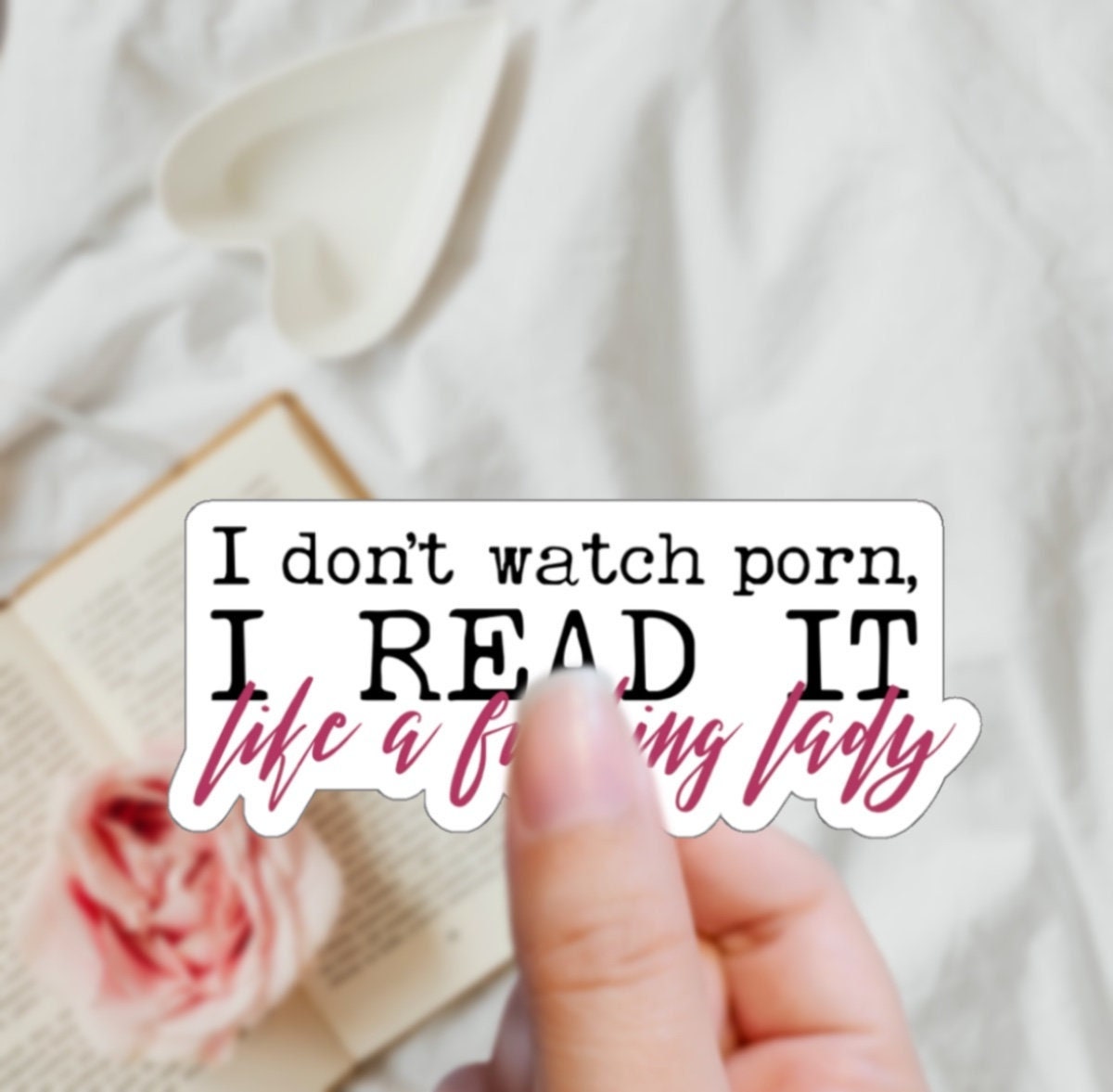 1200px x 1177px - Dark Romance Smut Reader Sticker I Don't Watch Porn I Read - Etsy Canada