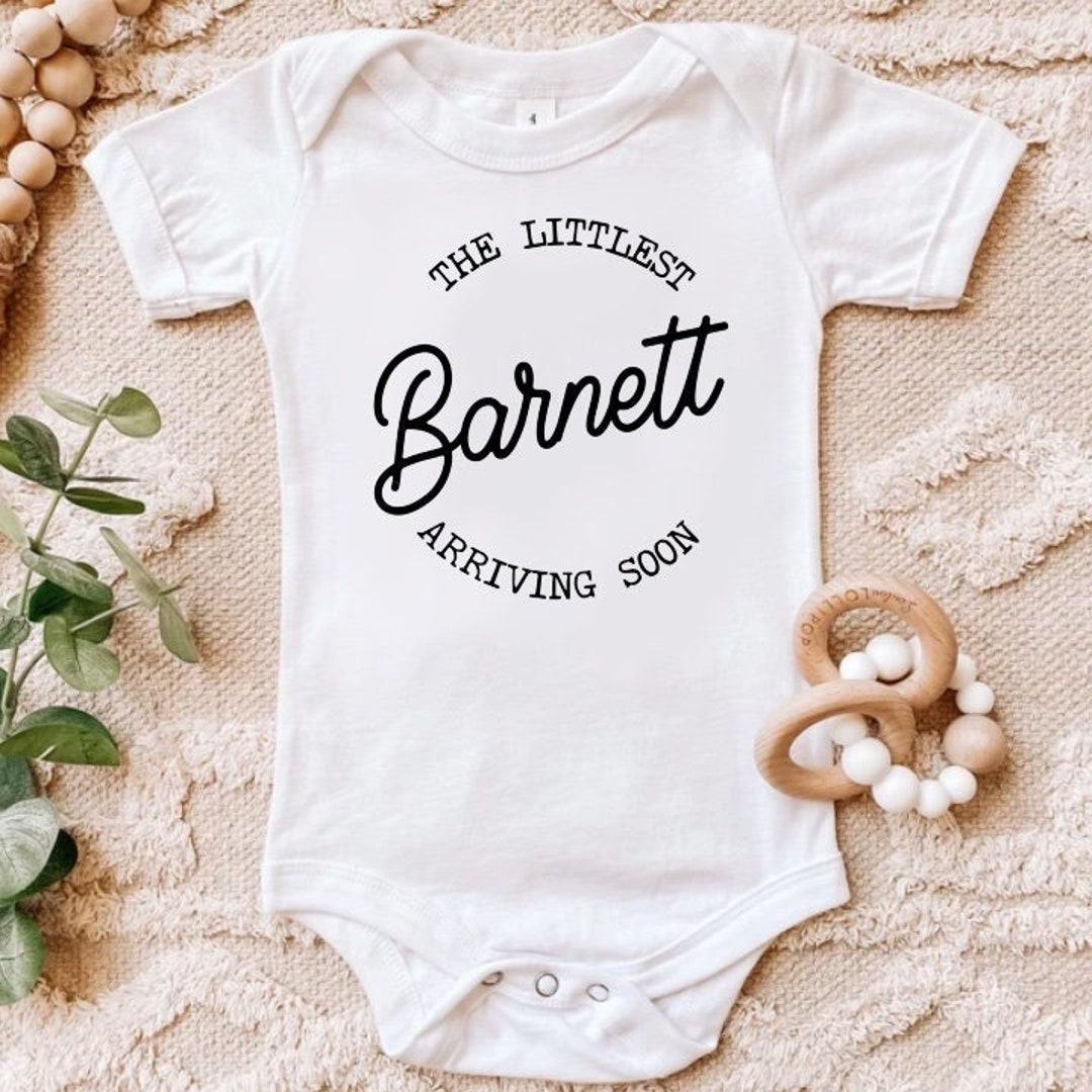 Custom Last Name Baby Birth Announcement Baby Outfit for New Arrival Etsy — free download