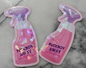 Cute Fuckboy Away Repellant funny Fuckboi Sticker for Online Dating Single Life Sticker Funny Sticker No Assholes Sticker for Water Bottle