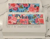 Mama Just Wants to Read Floral Bookmark for Readers Mothers Day for Reader Bookish Bibliophile Mom for New Mother Bookstagram Book Tok