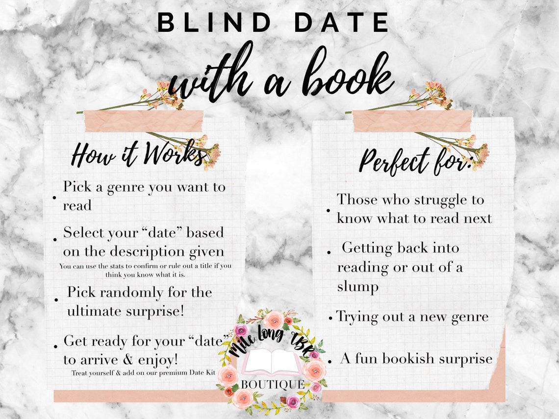 Blind Date With a Book Mystery Book Gift for Reader - Etsy