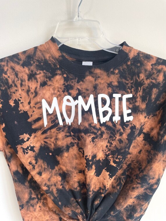 Mombie Shirt Halloween Tie Dye Shirt 