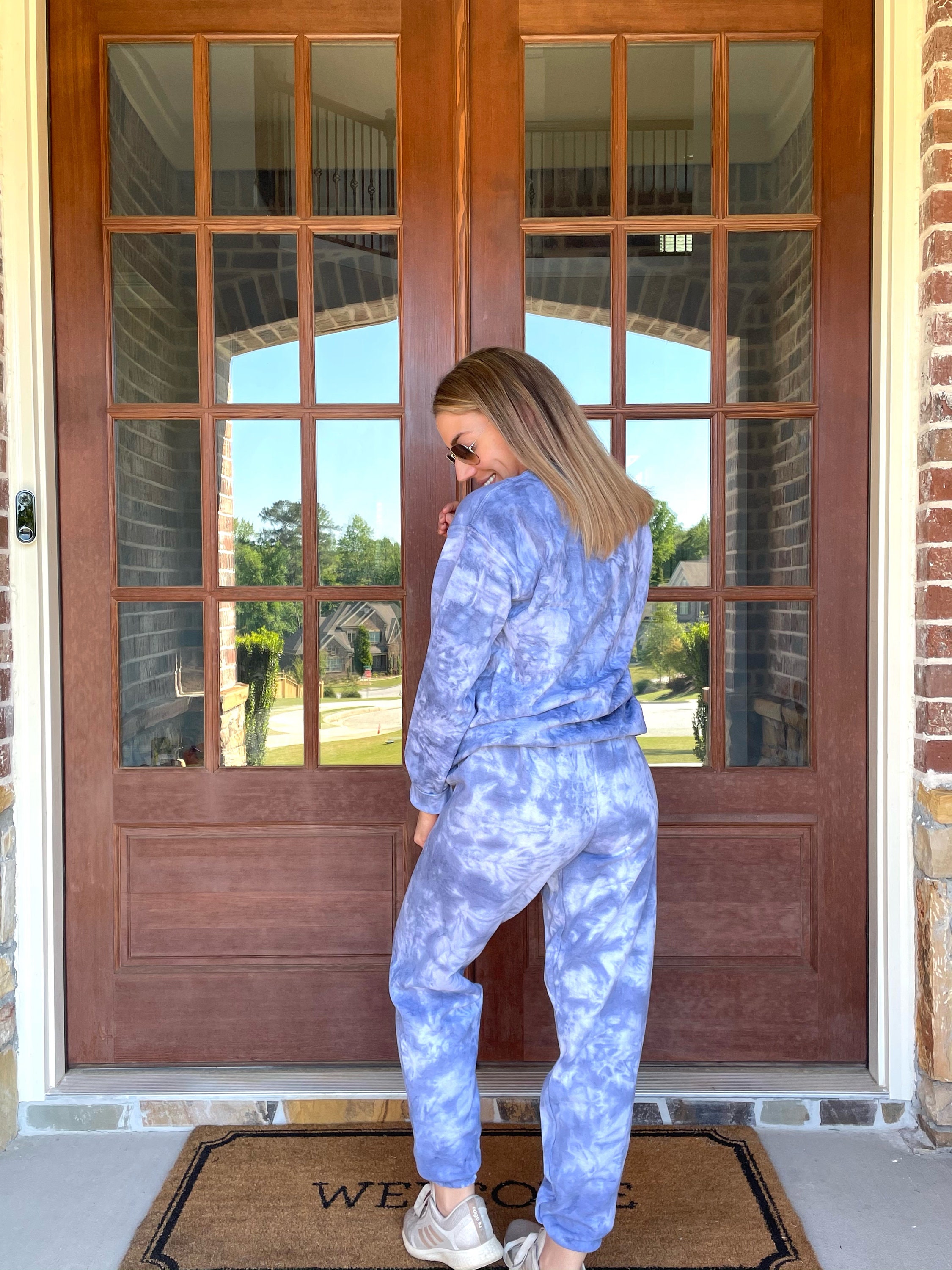 Charcoal Pink Tie Dye Hoodie & Jogger Set main image 1
