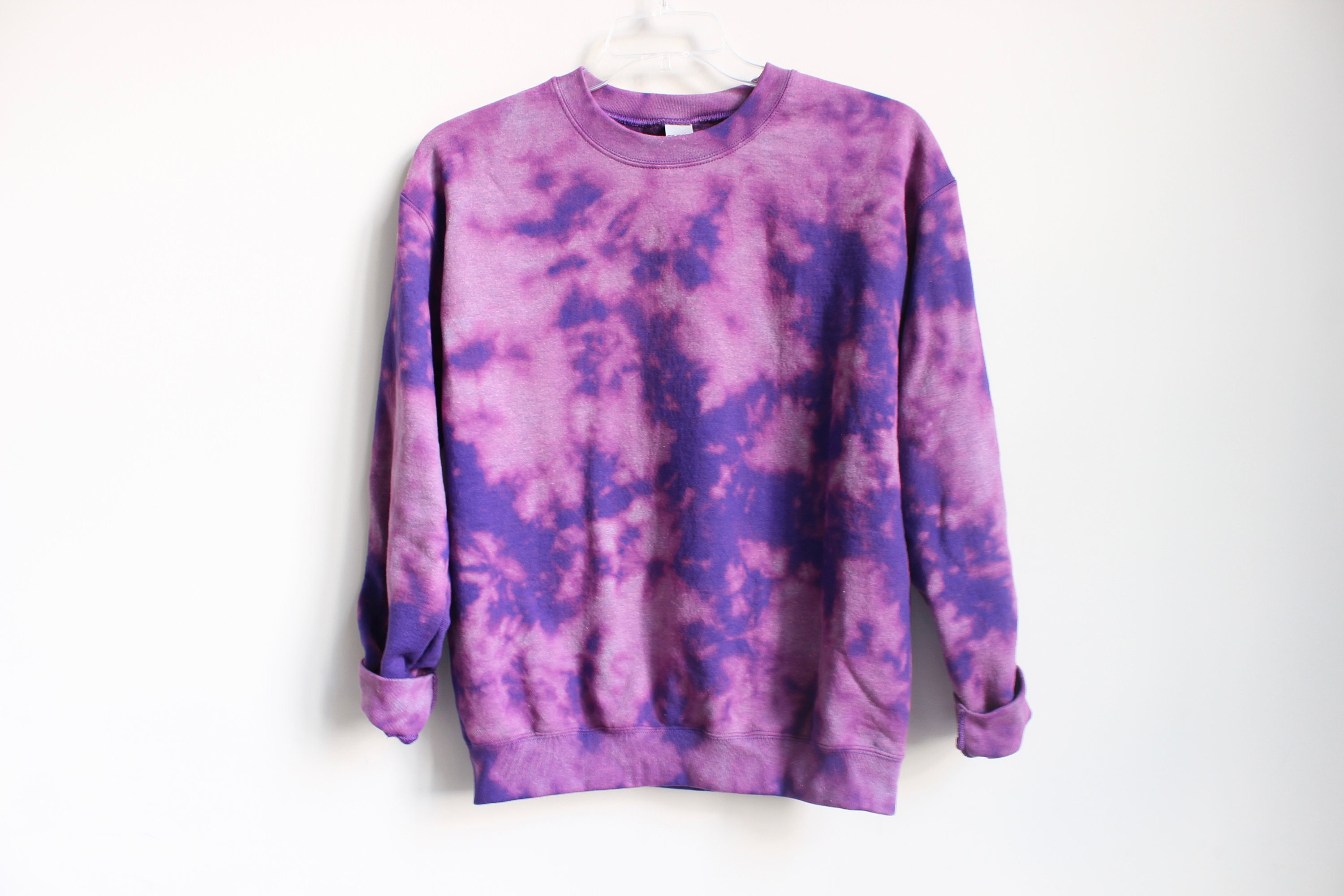 Bleached Tie Dye Sweatshirt Reverse Tie Dye Tie Dye - Etsy