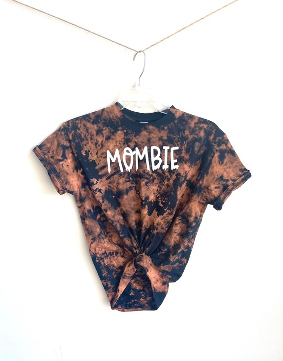 Mombie Shirt Halloween Tie Dye Shirt 