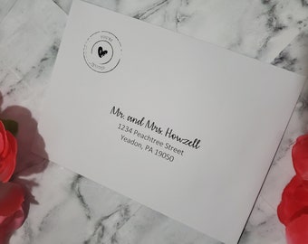 Printable *You're Invited Envelope Template with Back Free Return Address