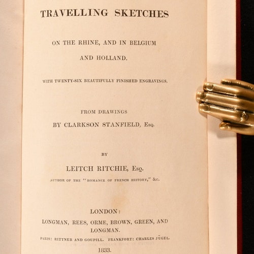 1833 Heath's Picturesque Annual: Travelling Sketches Belgium shops Holland Illus