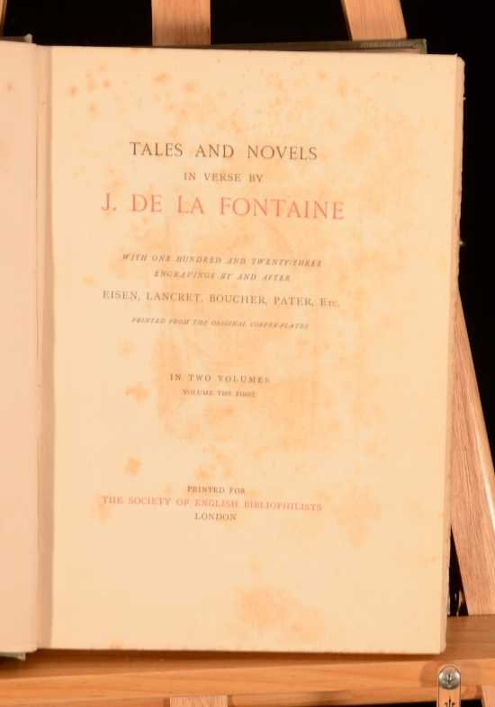 1896 2 Vol Jean de La Fontaine Tales and Novels in Verse First Etsy