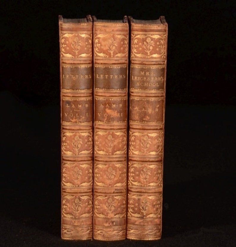 1888-1890 3 Vols The Letters and works of CHARLES LAMB Alfred good Ainger