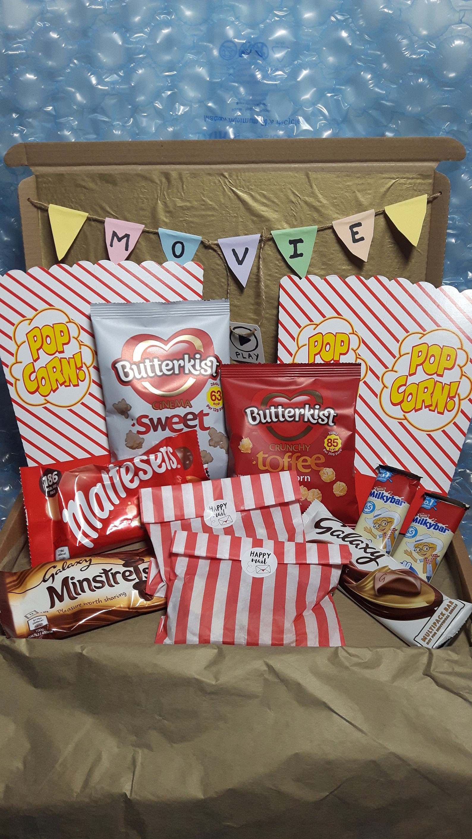 Movie Night Treat Box for one/two Date Night Couples Night | Etsy
