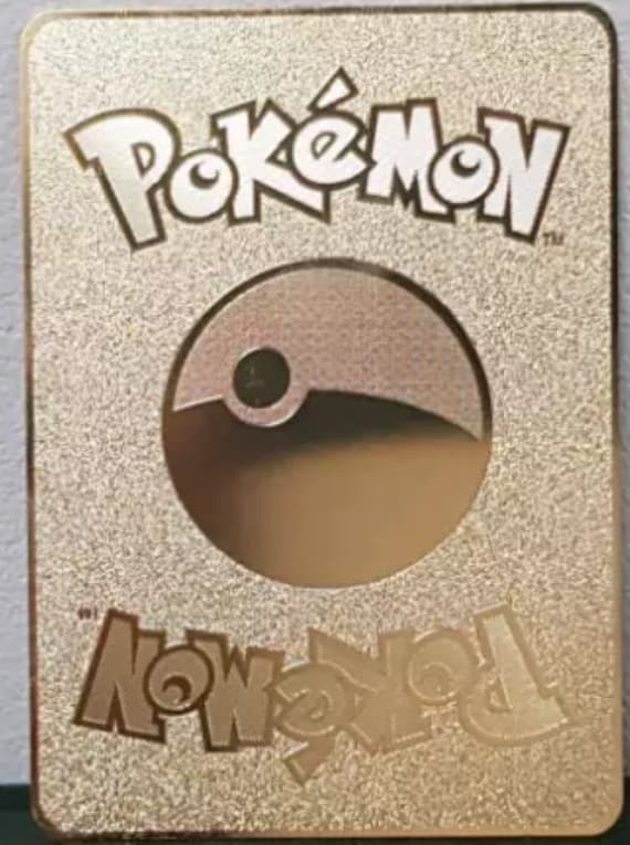 Illustrator Pikachu Japanese Gold Metal Pokemon Card