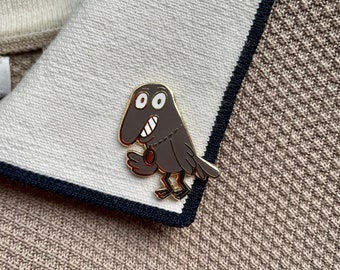The Great Raven Hilda Netflix Enamel Pin Plus Random Hilda Character Sticker