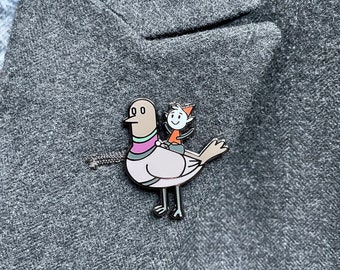 Alfur x Cedric Hilda Netflix Enamel Pin Plus Random Hilda Character Sticker