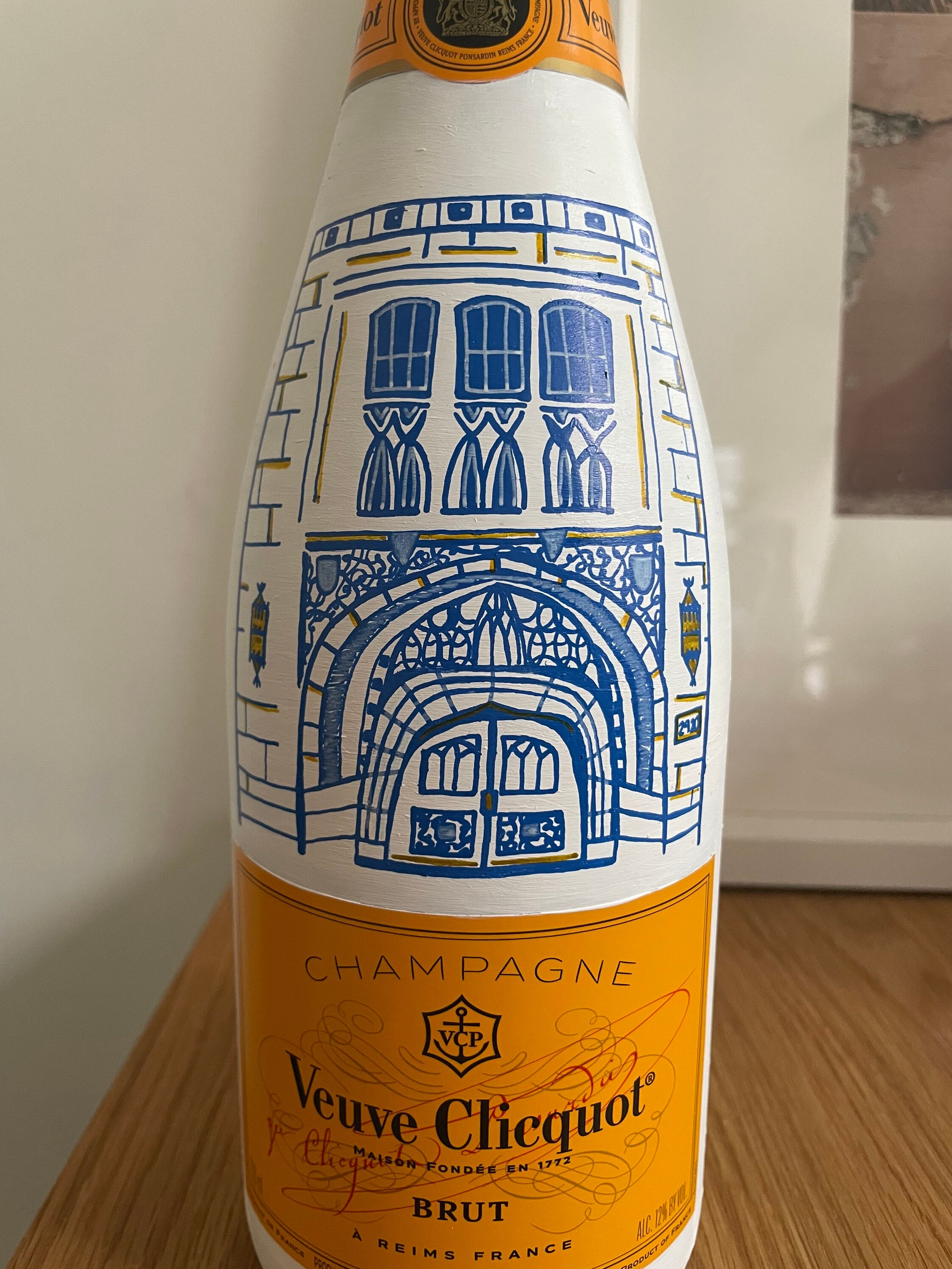 Custom Veuve Clicquot Painted Bottle Etsy