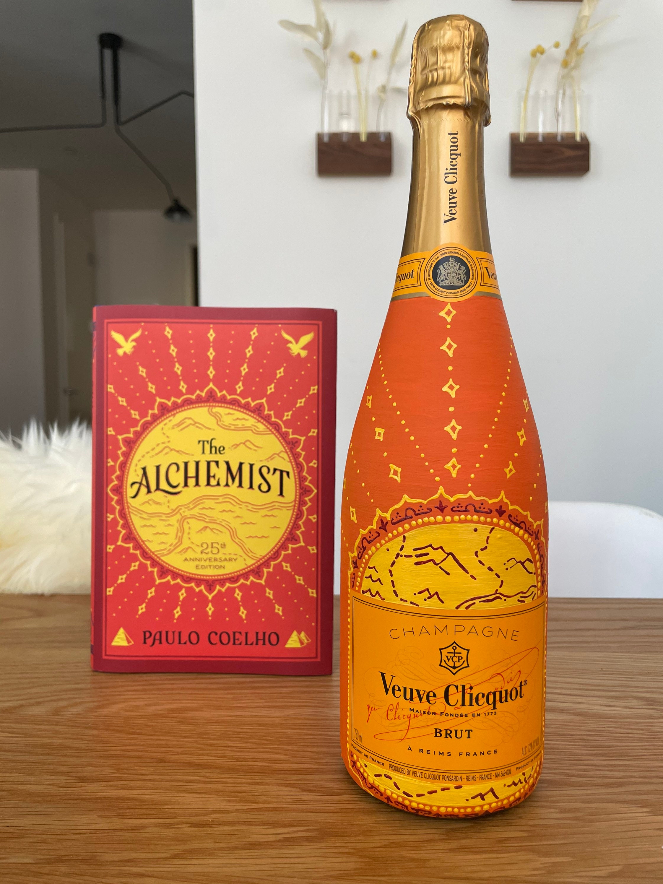 Custom Veuve Clicquot Painted Bottle Etsy