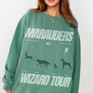 Marauders Wizard Tour Regulus Black Drarry Padfoot ATYD Marauders Sweatshirt Moony Wolfstar Manacled Fanfiction Wizard School Shirt Malfoy