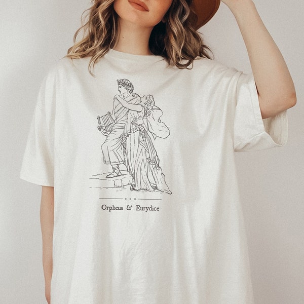 Greek Mythology Shirt Orpheus and Eurydice Shirt Poet Shirt Ancient Greece Greek Gods Shirt Greek Goddess Dark Academia Clothing Artsy Shirt