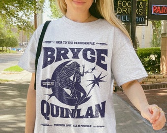 Bryce Quinlan Shirt Crescent City Lunathion Shirt LICENSED SJM Hunt Athalar Ruhn Danaan Umbra Mortis House of Sky and Breath Starborn Fae