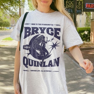 Bryce Quinlan Shirt Crescent City Lunathion Shirt LICENSED SJM Hunt Athalar Ruhn Danaan Umbra Mortis House of Sky and Breath Starborn Fae