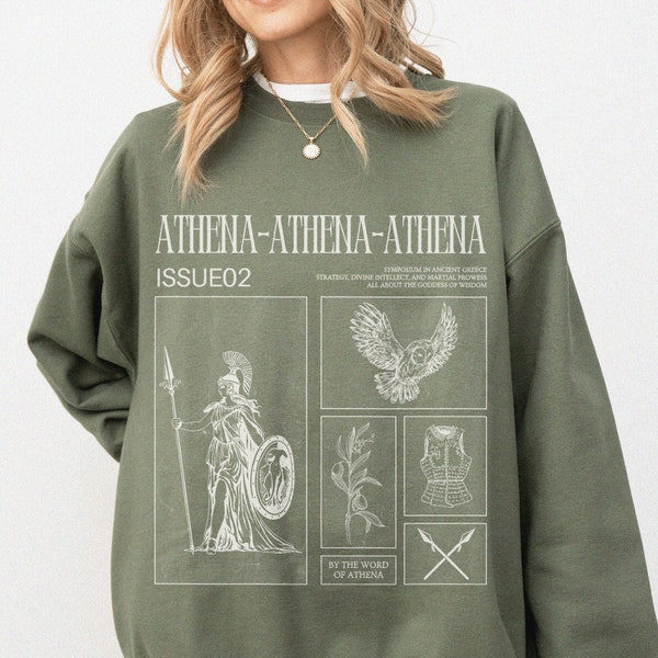 Athena Sweatshirt Camp HalfBlood Shirt Percy Jackson Merch Athena Goddess Shirt Literature Shirt Spqr Poseidon Hades Aphrodite Persephone